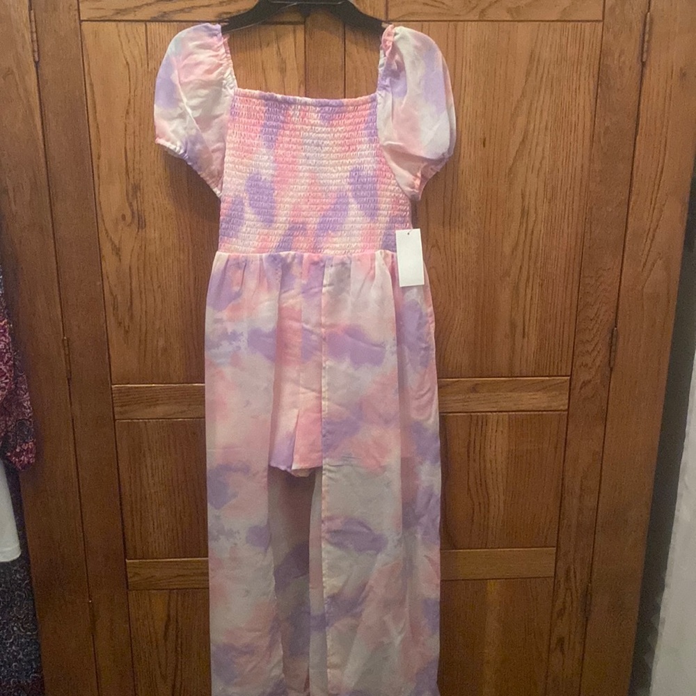 Poppies and Roses Girls Walk Through Dress/Skort, Sz 14
Pink, white & lavender